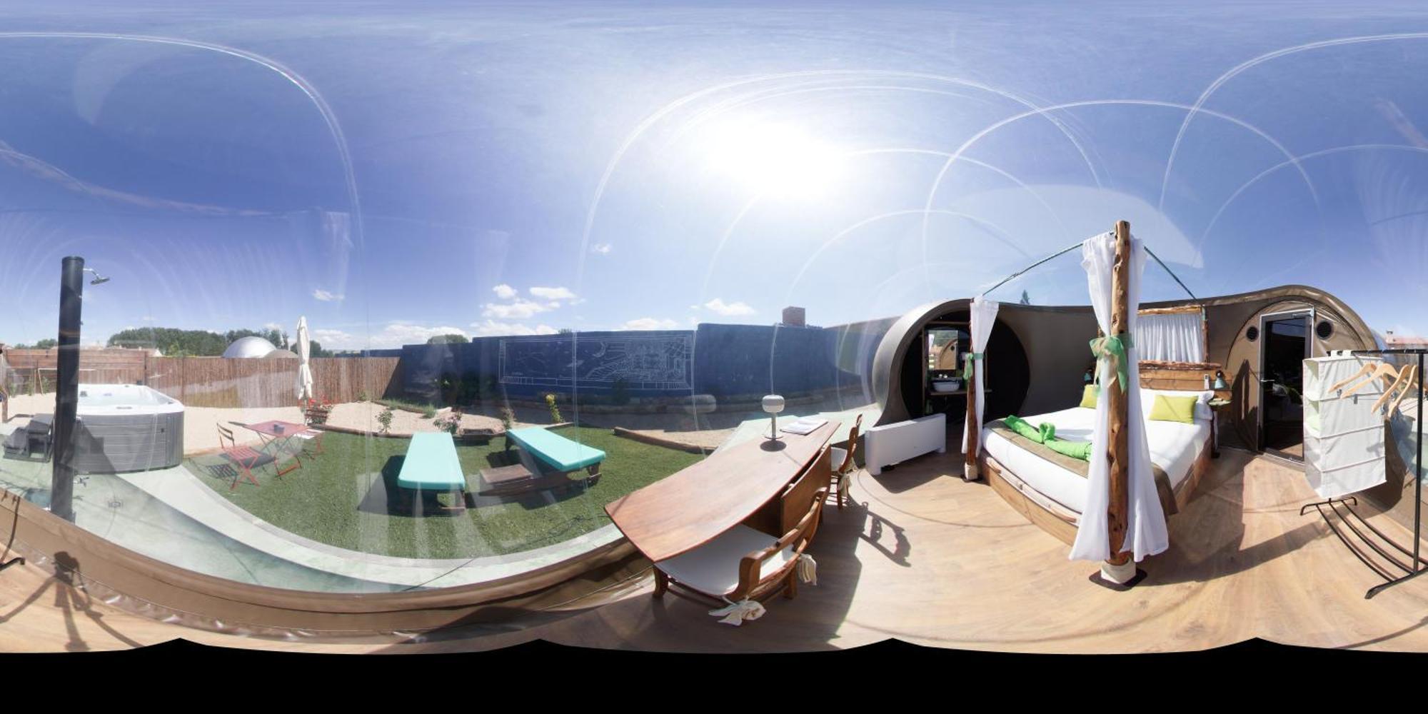 Cosmoveros - Hotel Burbuja Pedraza Exteriör bild